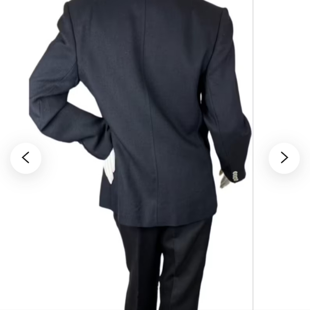 RARE Evan-Picone Vintage Black Linen Pants Suit Size 8 - Picture 11 of 16